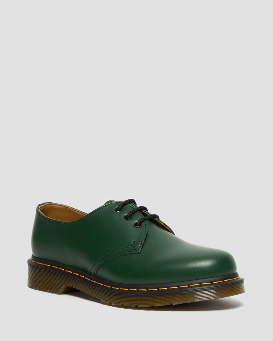 Dr. Martens 1461 Smooth Deri Kadın Oxford Ayakkabı - Ayakkabı Yeşil |YXWNF5736|